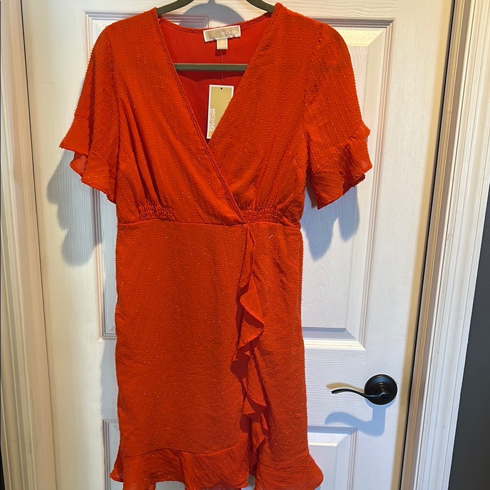 NWT MICHAEL KORS Orange Dress